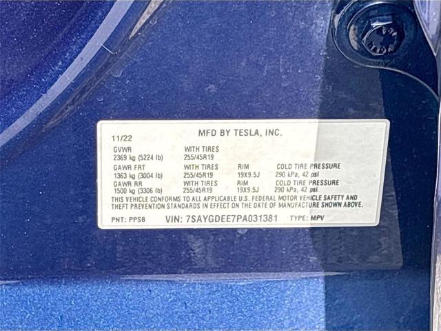 Photo of 2023 Deep Blue Metallic Tesla Model Y