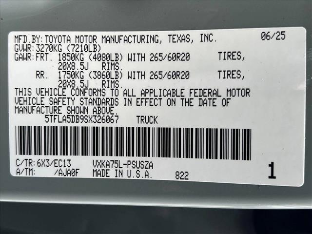 Photo of 2025 Lunar Rock Toyota Tundra