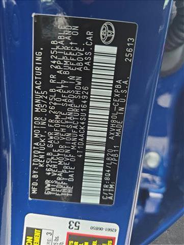 Photo of 2025 Reservoir Blue Toyota Camry
