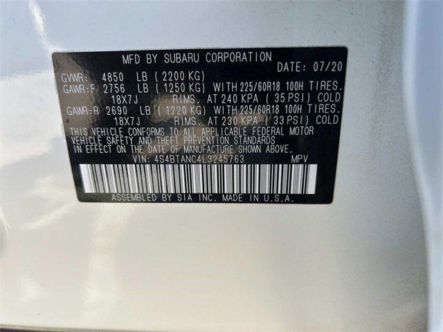 Photo of 2020 Crystal White Pearl Subaru Outback