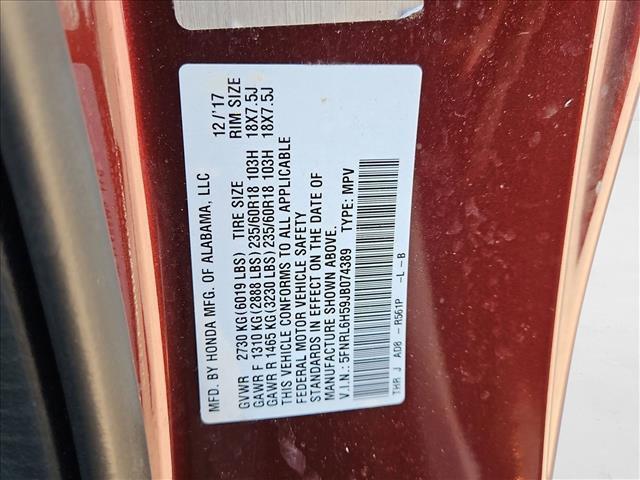 Photo of 2018 Pacific Pewter Met Honda Odyssey