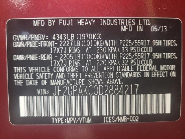 Photo of 2013 Venetian Red Pearl Subaru XV Crosstrek