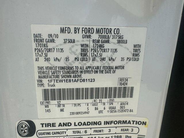 Photo of 2012 Oxford White Ford F-150