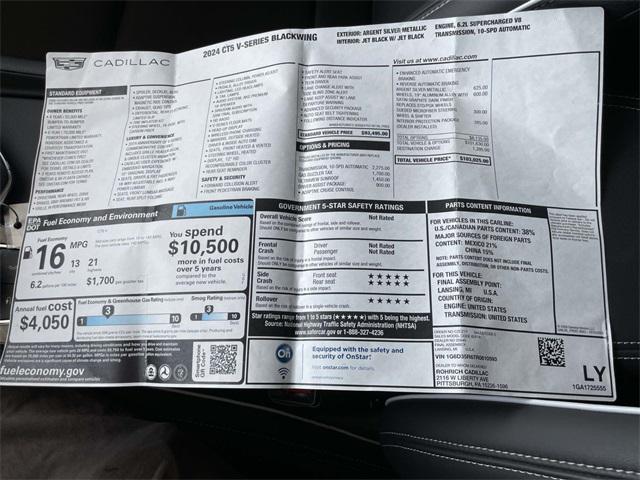 Photo of 2024 Argent Silver Metallic Cadillac CT5-V