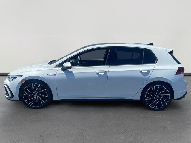 Photo of 2024 Opal White Pearl Effect Volkswagen Golf GTI