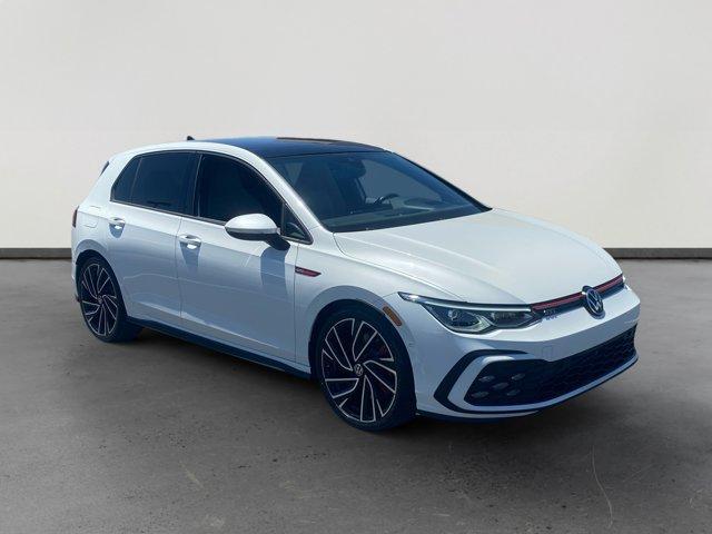 Photo of 2024 Opal White Pearl Effect Volkswagen Golf GTI