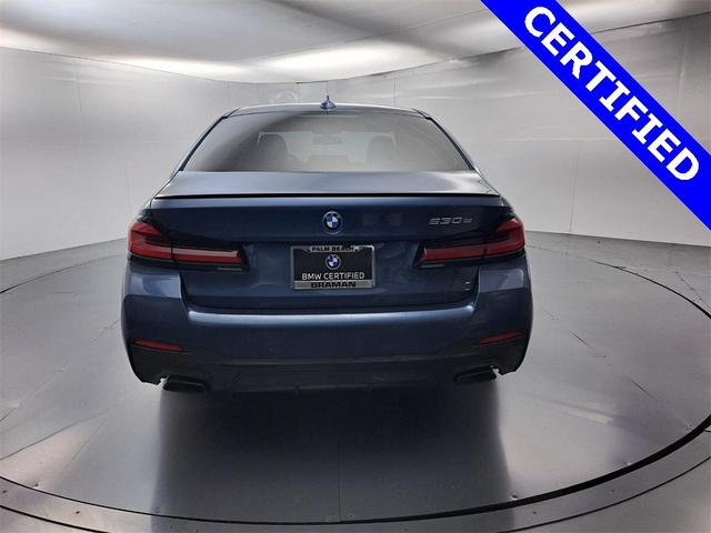 Photo of 2023 Arctic Race Blue Metallic BMW 530e