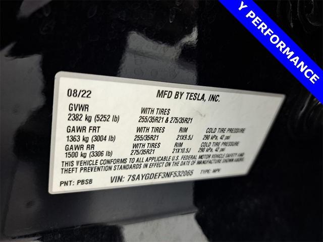 Photo of 2022 Black Tesla Model Y