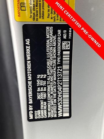 Photo of 2023 White Silver Metallic MINI Hardtop