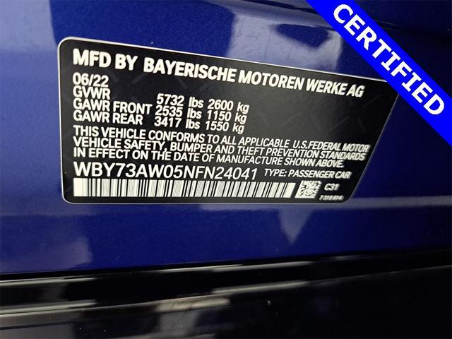 Photo of 2022 Portimao Blue Metallic BMW i4 Gran Coupe