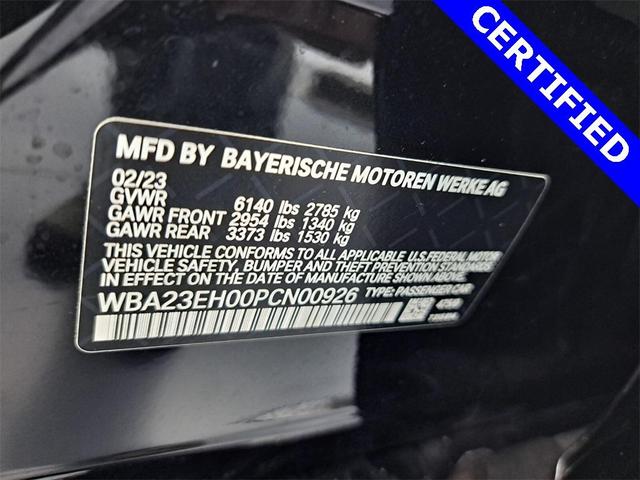 Photo of 2023 Black Sapphire Metallic BMW 740