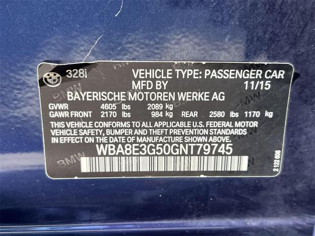 Photo of 2016 Mediterranean Blue Metallic BMW 328