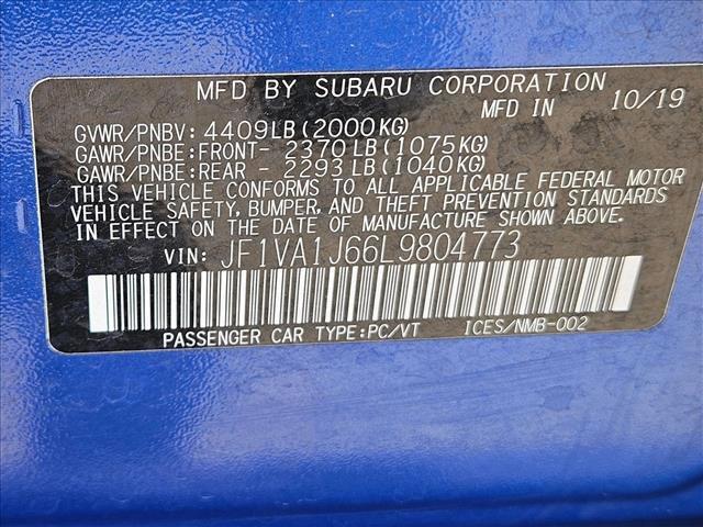 Photo of 2020 WR Blue Pearl Subaru WRX