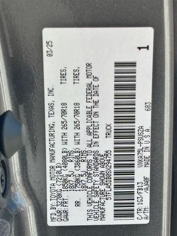 Photo of 2025 Magnetic Gray Metallic Toyota Tundra