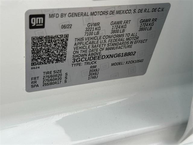 Photo of 2022 Summit White Chevrolet Silverado 1500