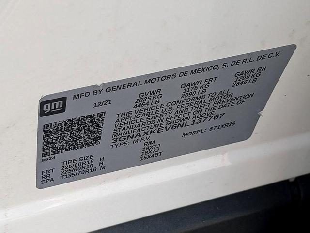 Photo of 2022 White Chevrolet Equinox