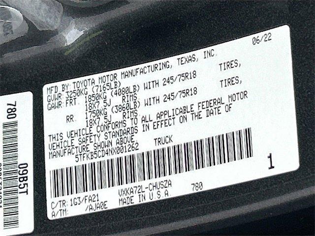 Photo of 2022 Charcoal Toyota Tundra