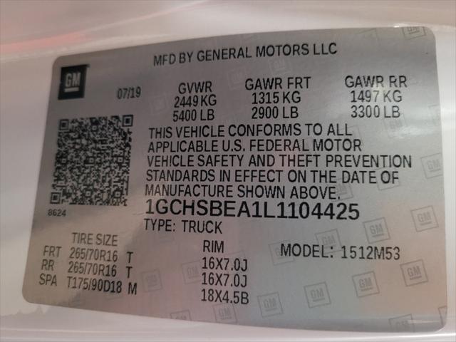 Photo of 2020 Summit White Chevrolet Colorado