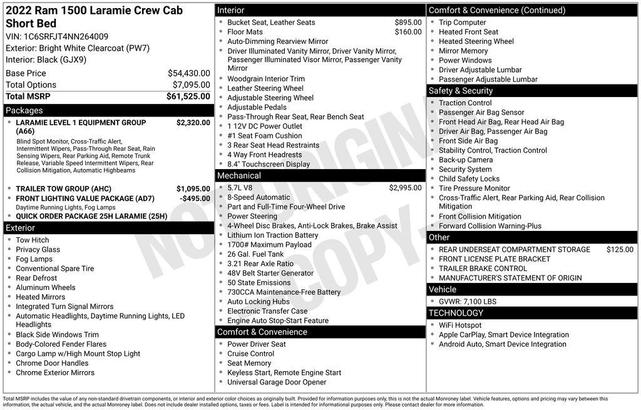 Photo of 2022 Bright White Clearcoat RAM 1500