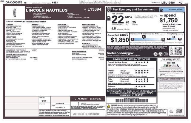 Photo of 2020 Magnetic Gray Lincoln Nautilus