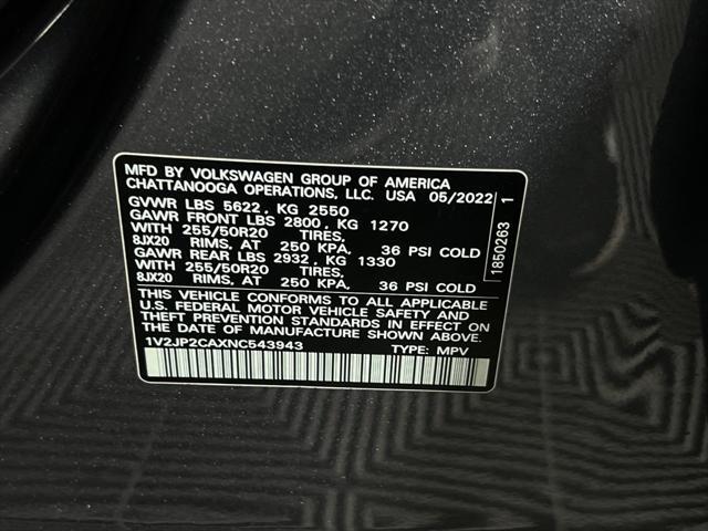 Photo of 2022 Platinum Gray Metallic Volkswagen Atlas