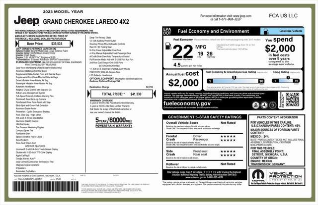 Photo of 2023 Bright White Clearcoat Jeep Grand Cherokee