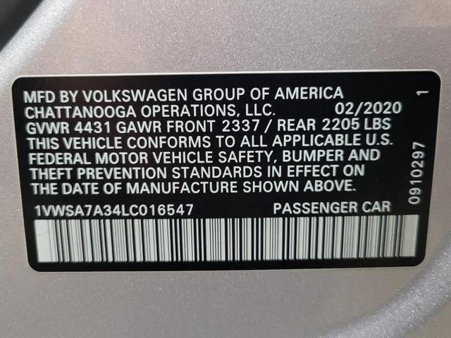 Photo of 2020 Reflex Silver Metallic Volkswagen Passat