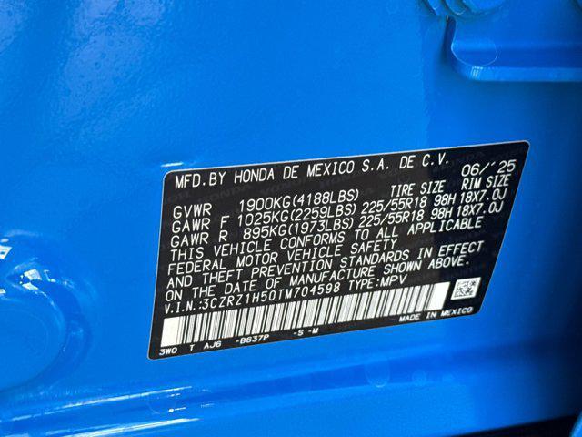 Photo of 2026 Boost Blue Pearl Honda HR-V