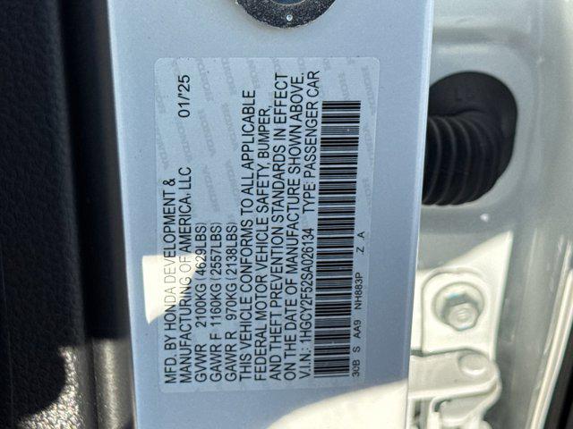 Photo of 2025 Platinum White Pearl Honda Accord Hybrid