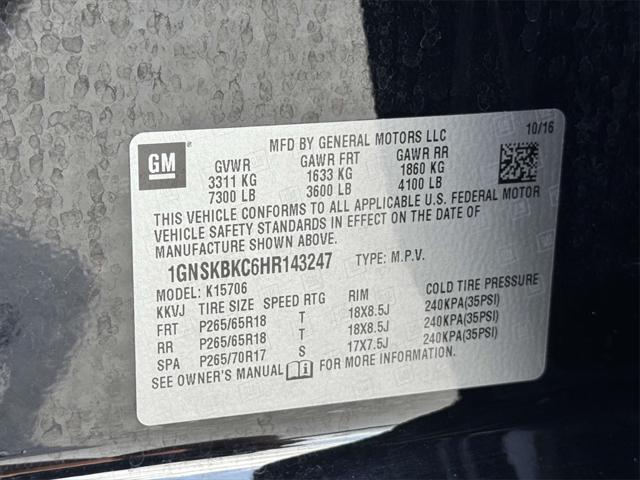 Photo of 2017 Black Chevrolet Tahoe