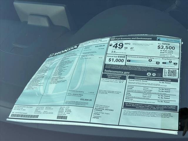 Photo of 2026 Blue Lagoon Pearl Honda Civic Hybrid