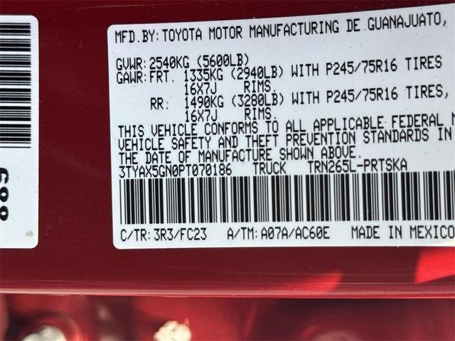 Photo of 2023 Red Toyota Tacoma