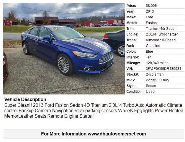 2013 Ford Fusion