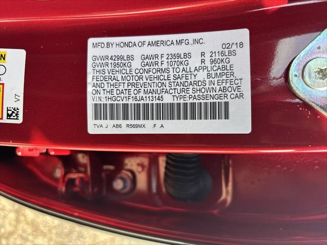 Photo of 2018 Radiant Red Metallic Honda Accord