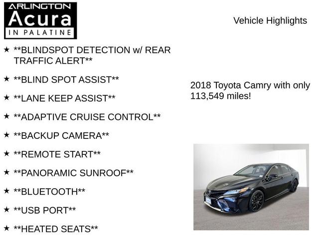Photo of 2018 Black Toyota Camry