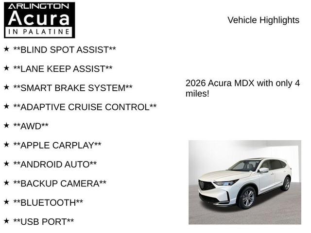 Photo of 2026 Nh-883p Acura MDX