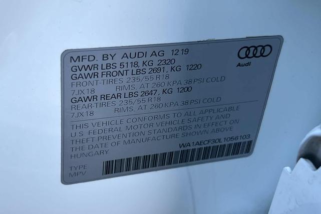 Photo of 2020 White Audi Q3