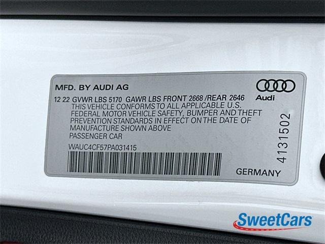 Photo of 2023 Glacier White Metallic Audi S5
