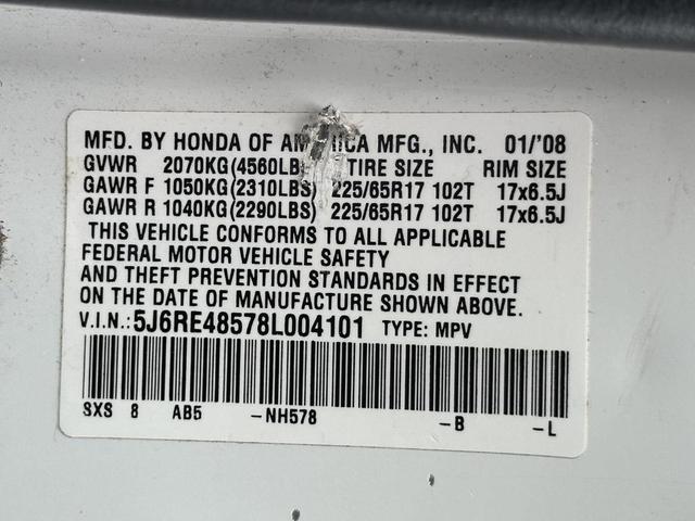 Photo of 2008 Taffeta White Honda CR-V