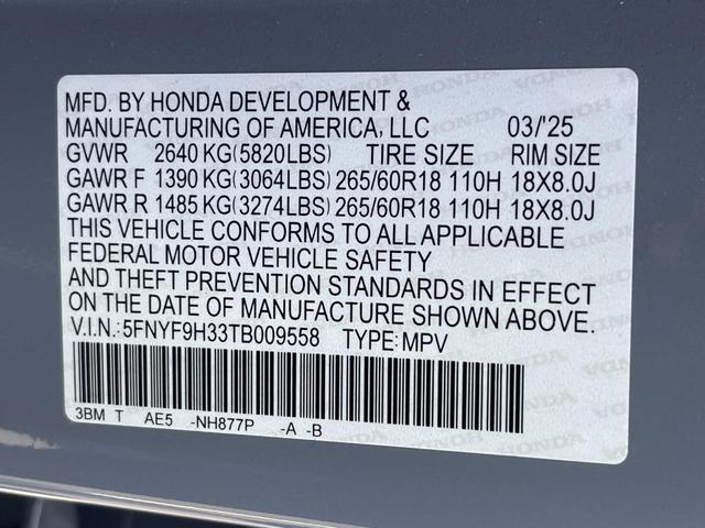 Photo of 2026 Sonic Gray Pearl Honda Passport