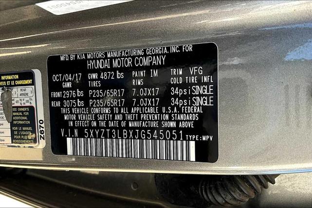 Photo of 2018 Mineral Gray Hyundai Santa Fe Sport