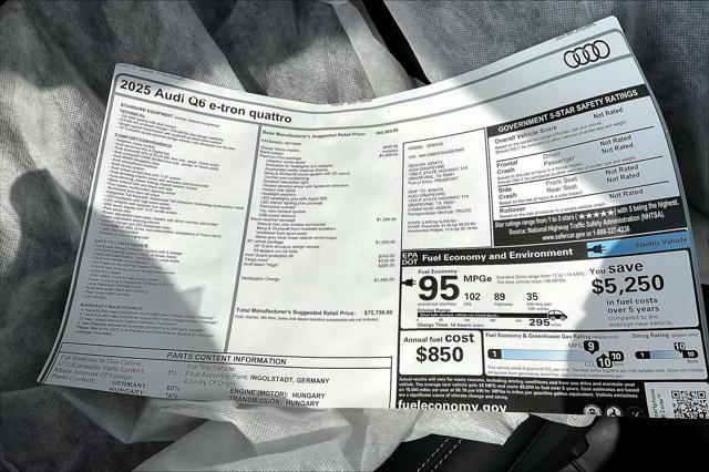Photo of 2025 Glacier White Metallic Audi Q6 e-tron