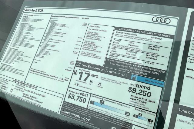Photo of 2025 Glacier White Metallic Audi SQ8
