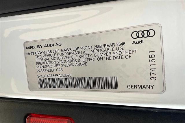 Photo of 2024 Glacier White Metallic Audi S5
