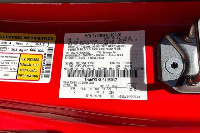 Photo of 2018 Race Red Ford Mustang