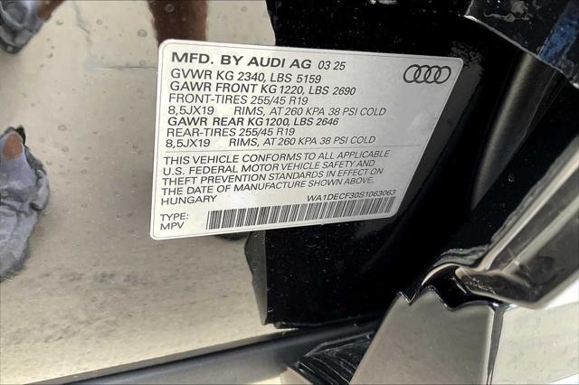Photo of 2025 Mythos Black me Audi Q3