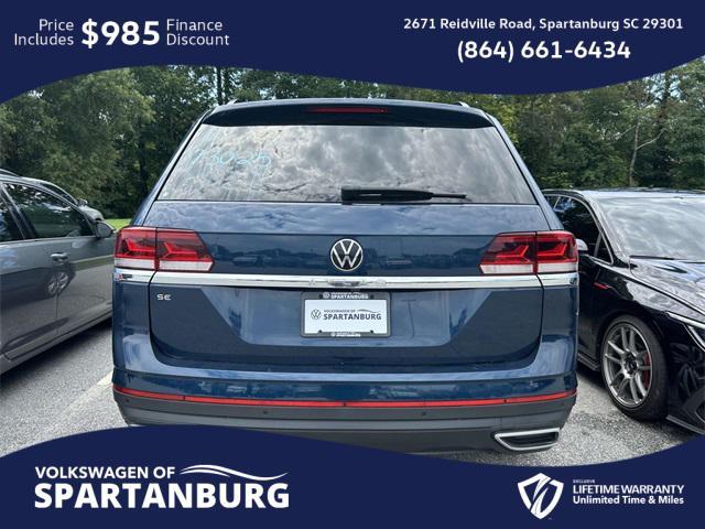 Photo of 2021 Pacific Blue Metallic Volkswagen Atlas