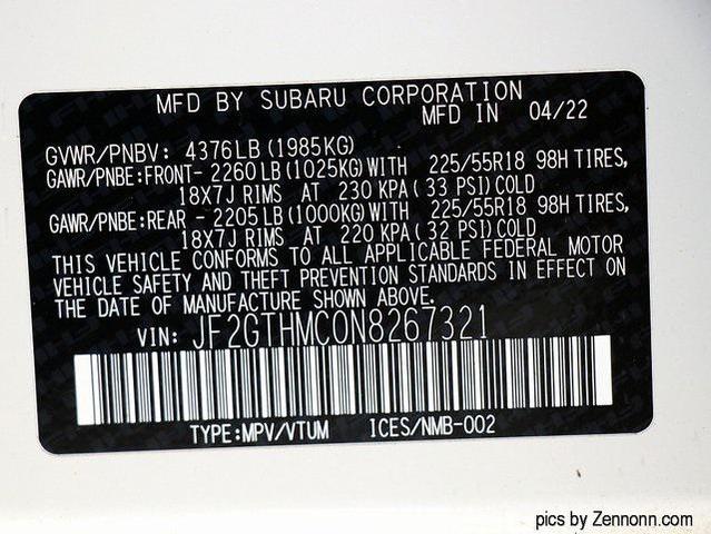 Photo of 2022 Crystal White Pearl Subaru Crosstrek