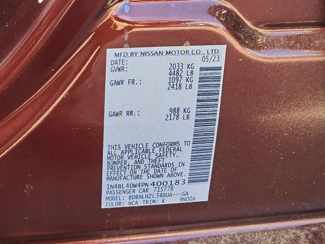 Photo of 2023 Garnet Pearl Nissan Altima