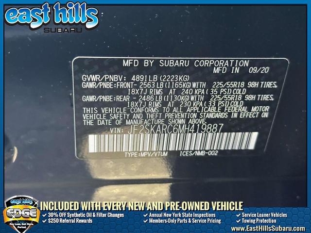 Photo of 2021 Dark Blue Pearl Subaru Forester